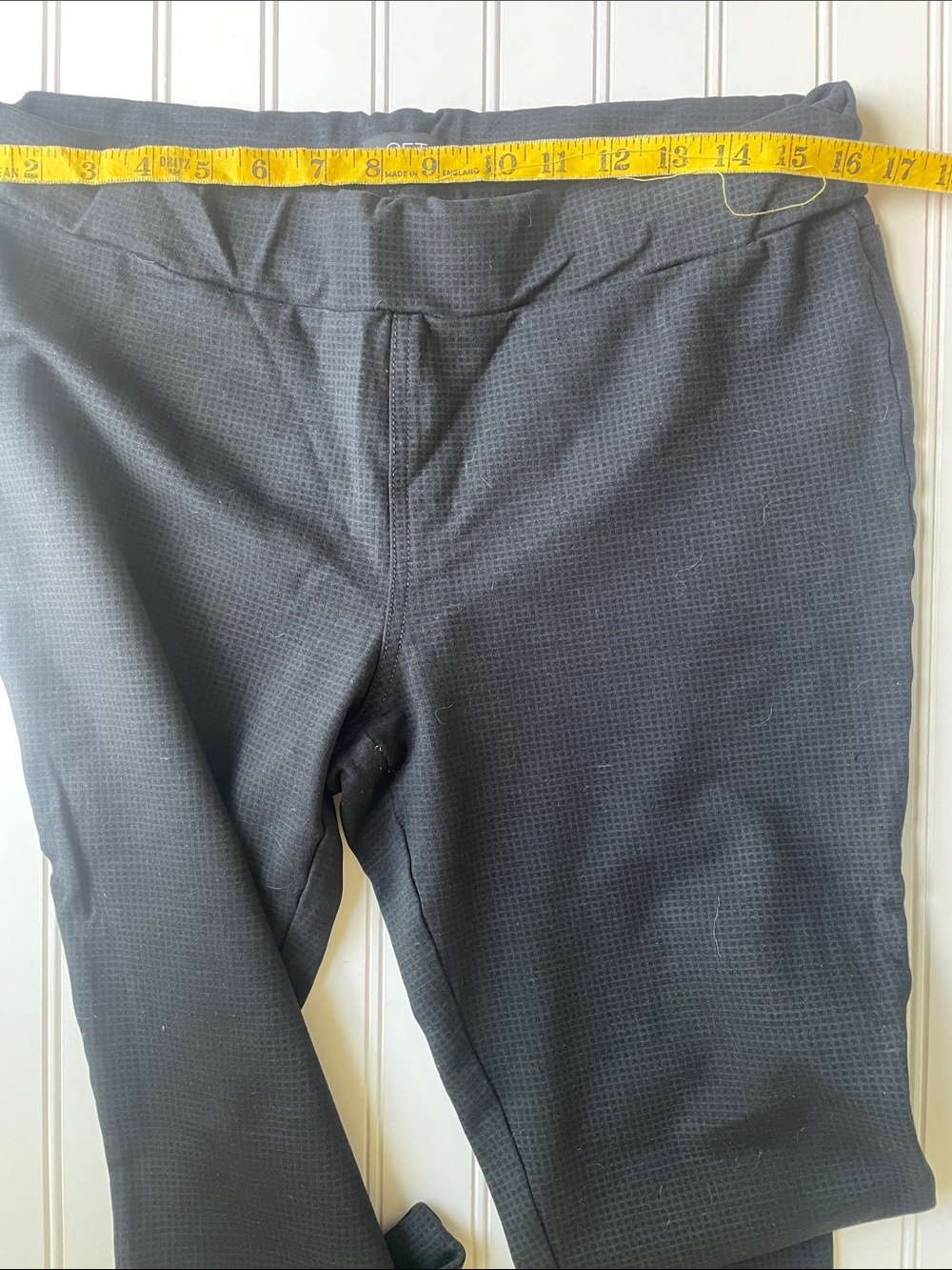 LOFT Leggings, Black and Grey Ponte Knit, L